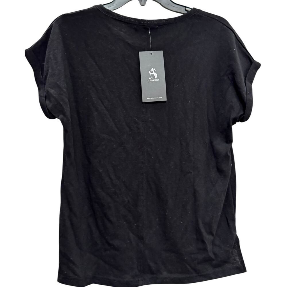 Alison Sheri Fitted Black Tee - Size S - New - Picture 2 of 3